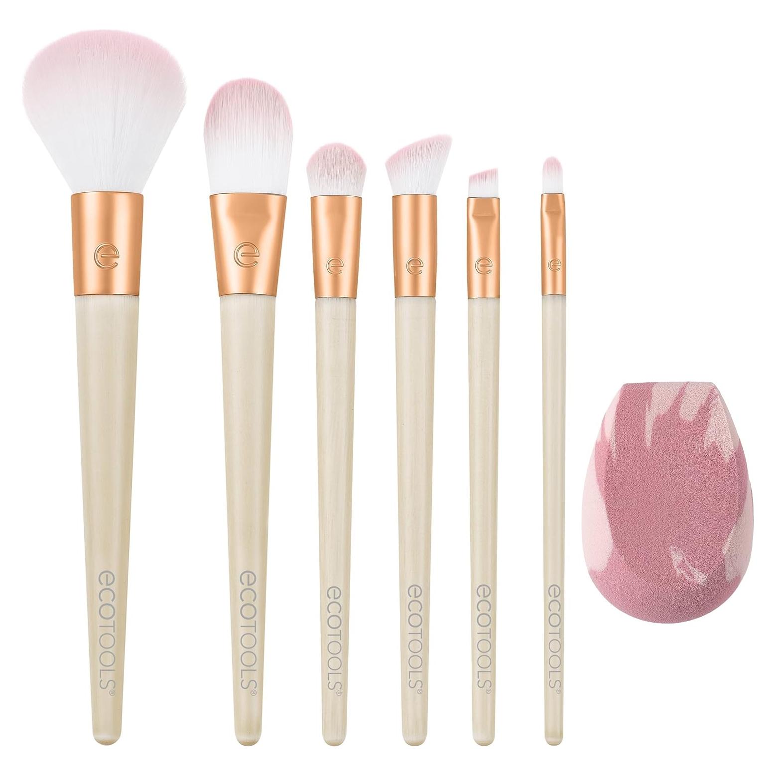 Kit de Brochas y Esponjas de Maquillaje EcoTools 7 Piezas
