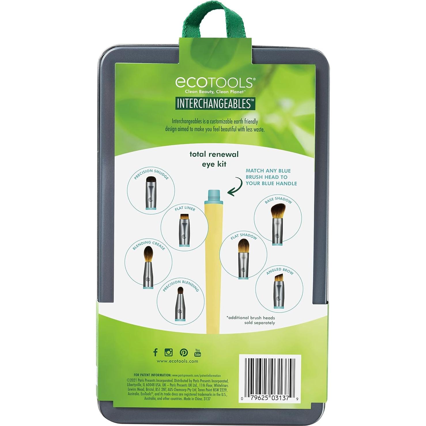 Kit de Brochas de Maquillaje para Ojos EcoTools Total Renewal