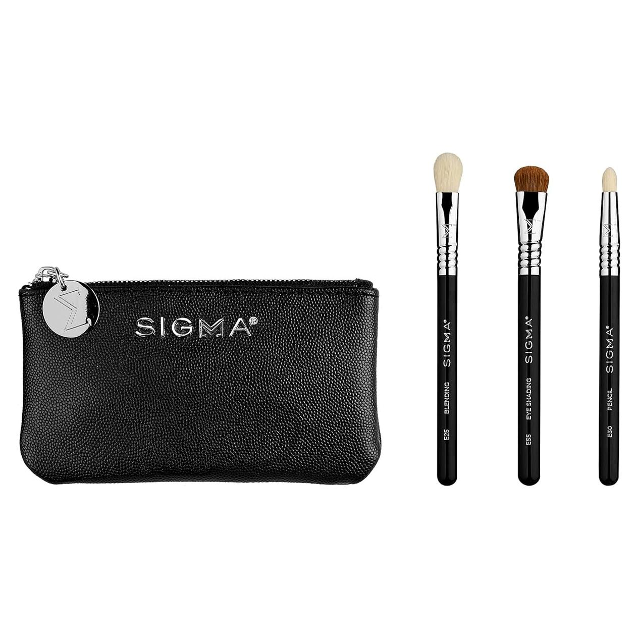 Set de Brochas de Maquillaje para Ojos Sigma Glam 'N Go - 4 Pcs
