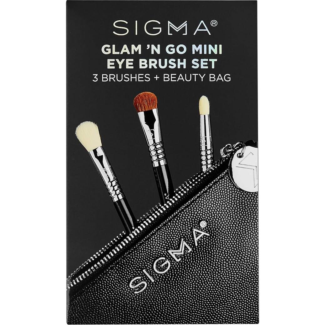 Set de Brochas de Maquillaje para Ojos Sigma Glam 'N Go - 4 Pcs