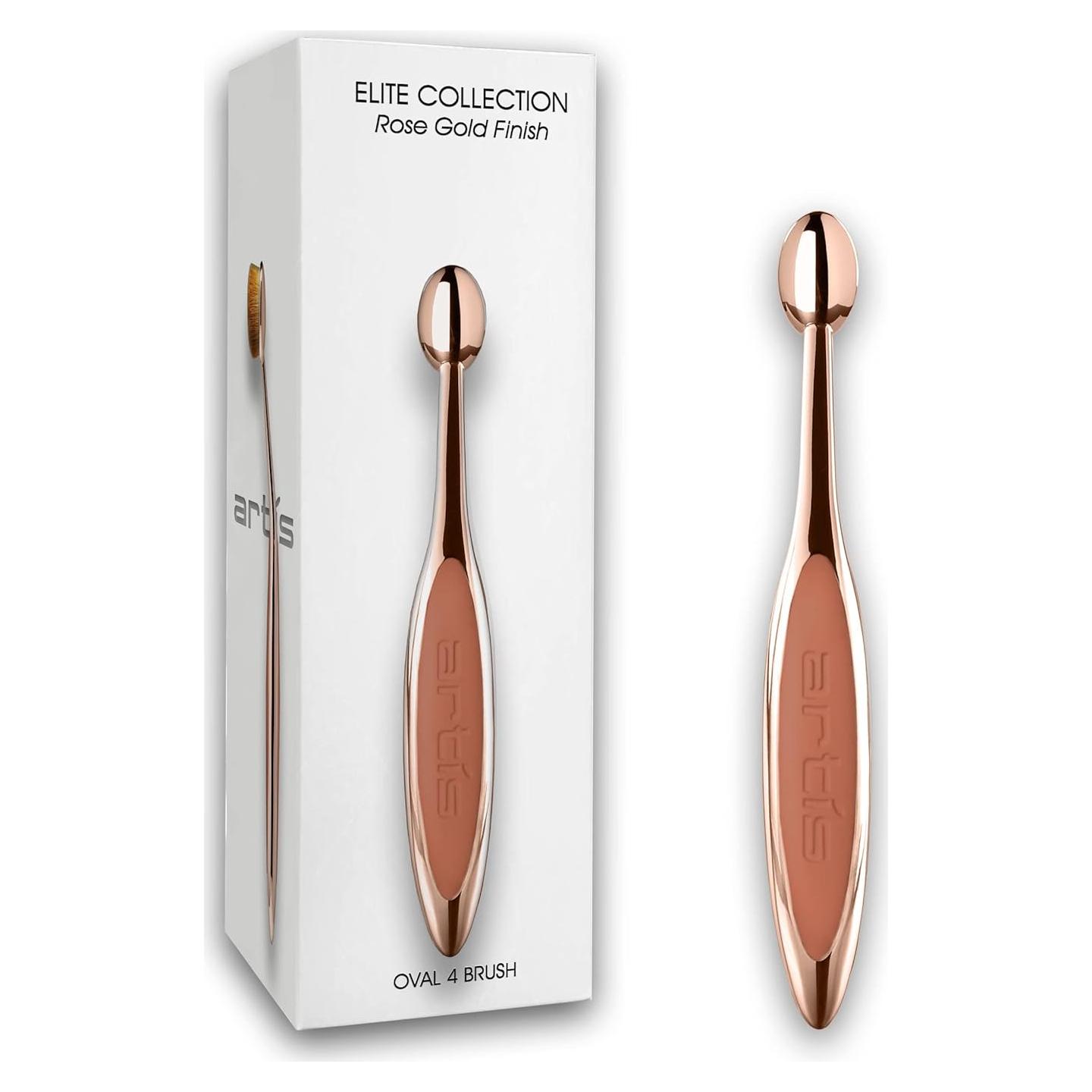 Brocha Ovalada de Maquillaje Artis Elite 4 - Oro Rosa