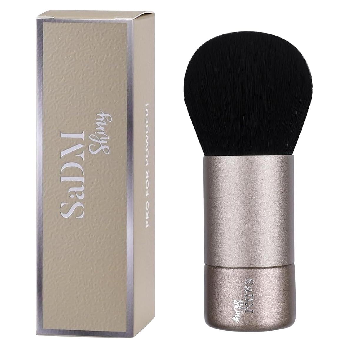 Brocha de Maquillaje Kabuki SaDM Shiny - Difusora Vegana 10.8cm