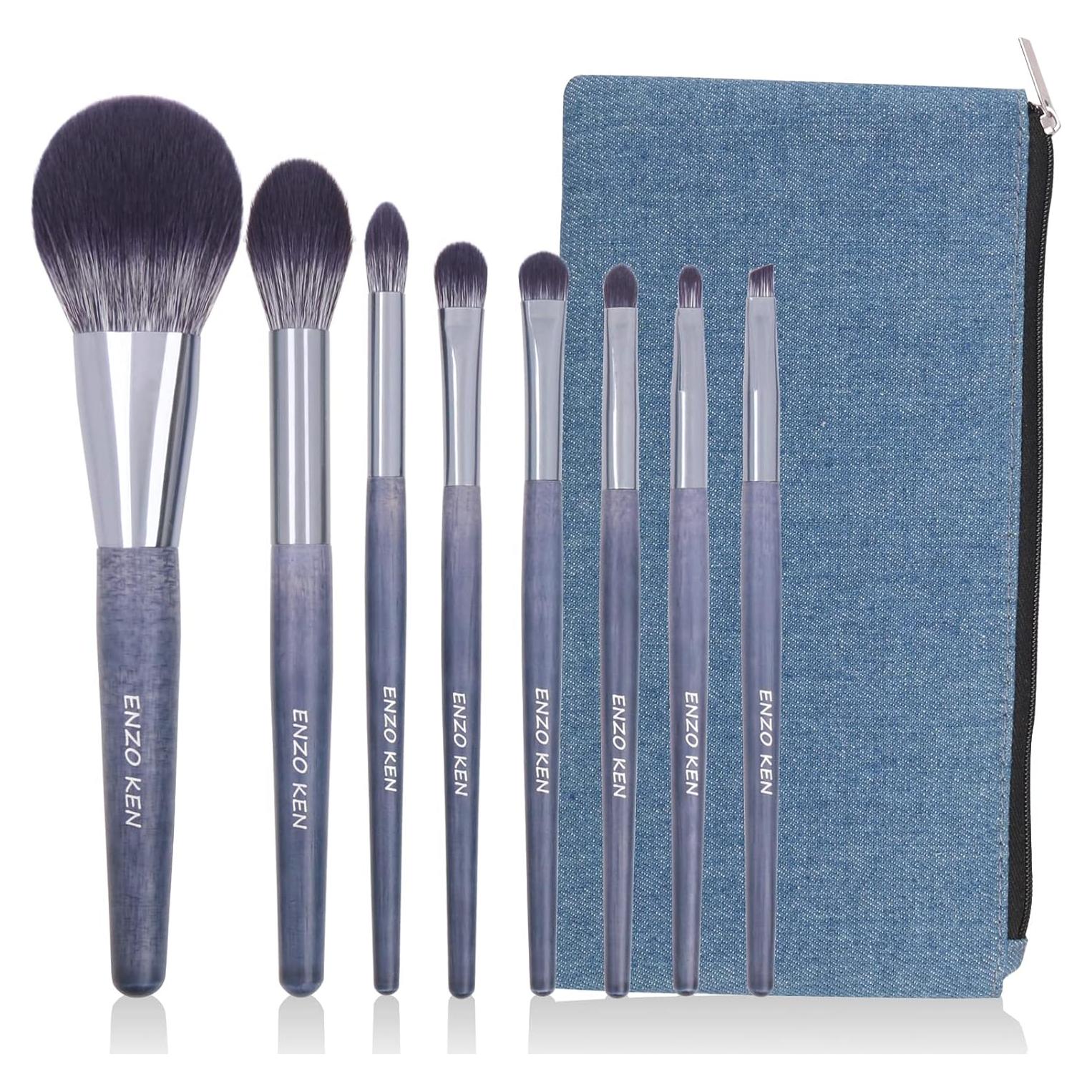 Juego de Pinceles de Maquillaje Profesional ShuiMo 8 Piezas