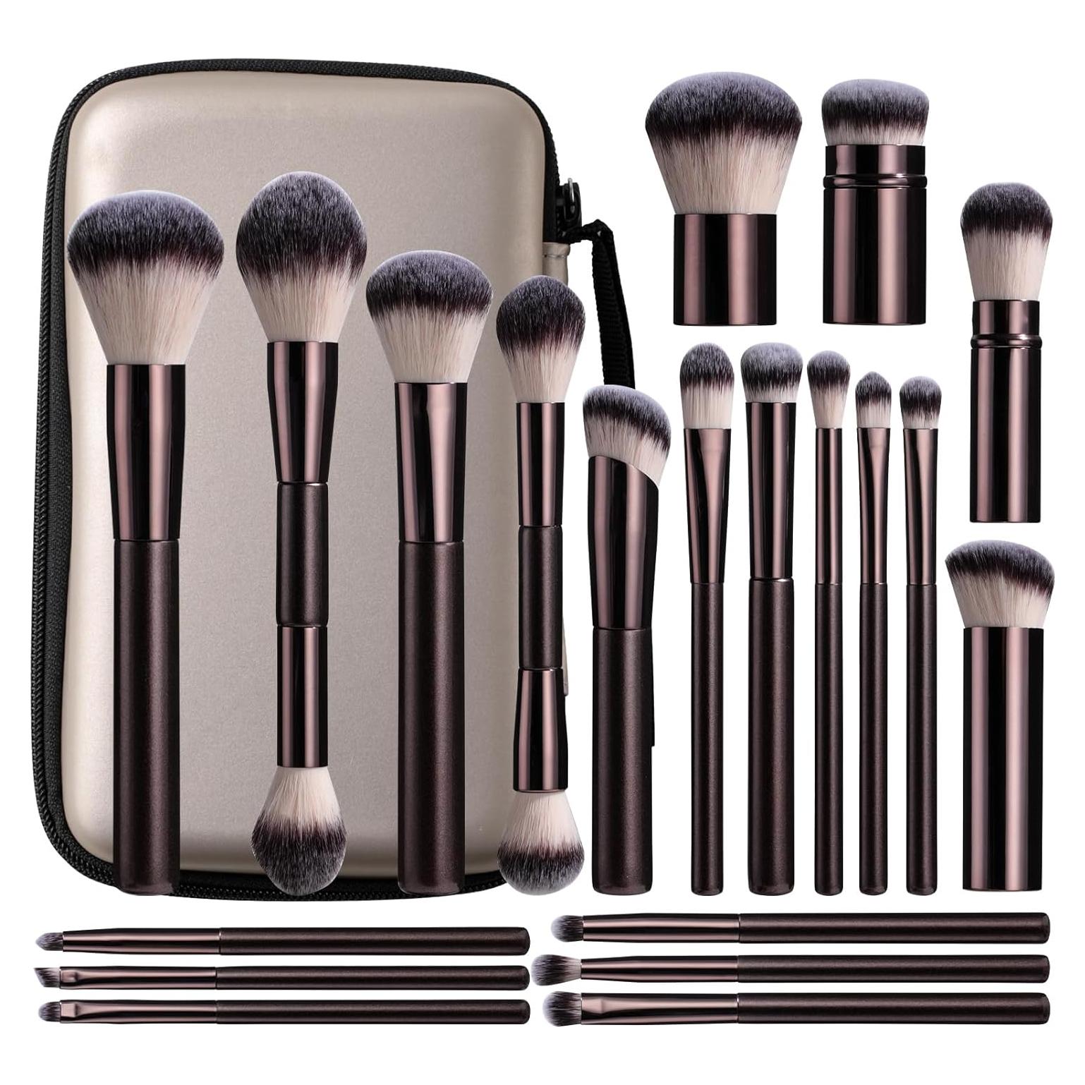 Conjunto de Brochas de Maquillaje BS-MALL 22 Piezas Portátil