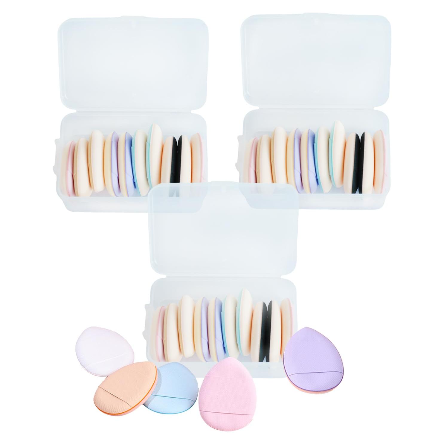 Juego de 30 Esponjas de Maquillaje Mini QSdywlyd - Sin Látex, Doble Uso