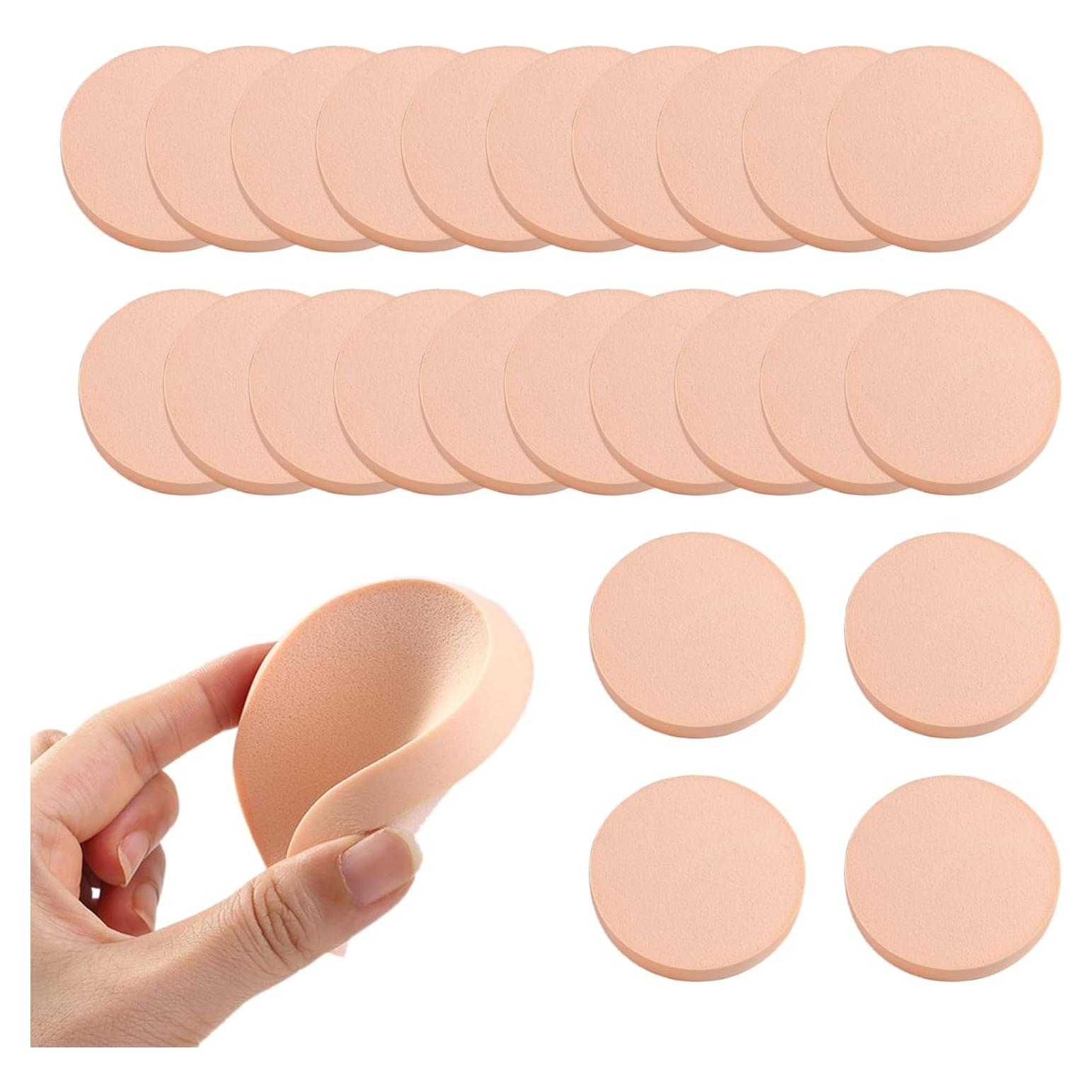 Esponjas de Maquillaje Puff WEIAN 25 Pcs para Base y Polvo