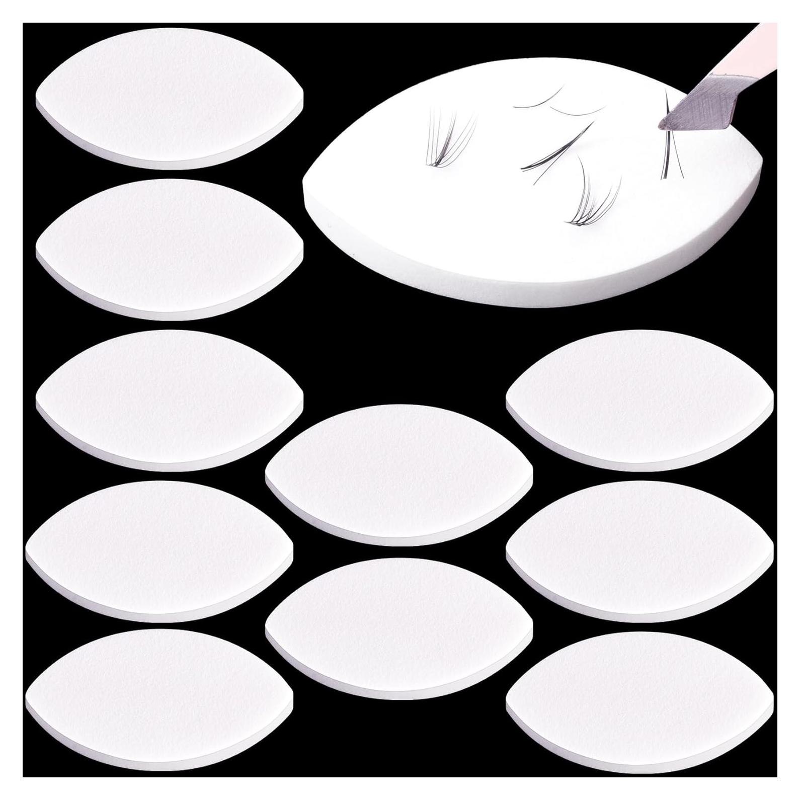 10 Esponjas de Pestañas para Práctica Isslly - Blanca