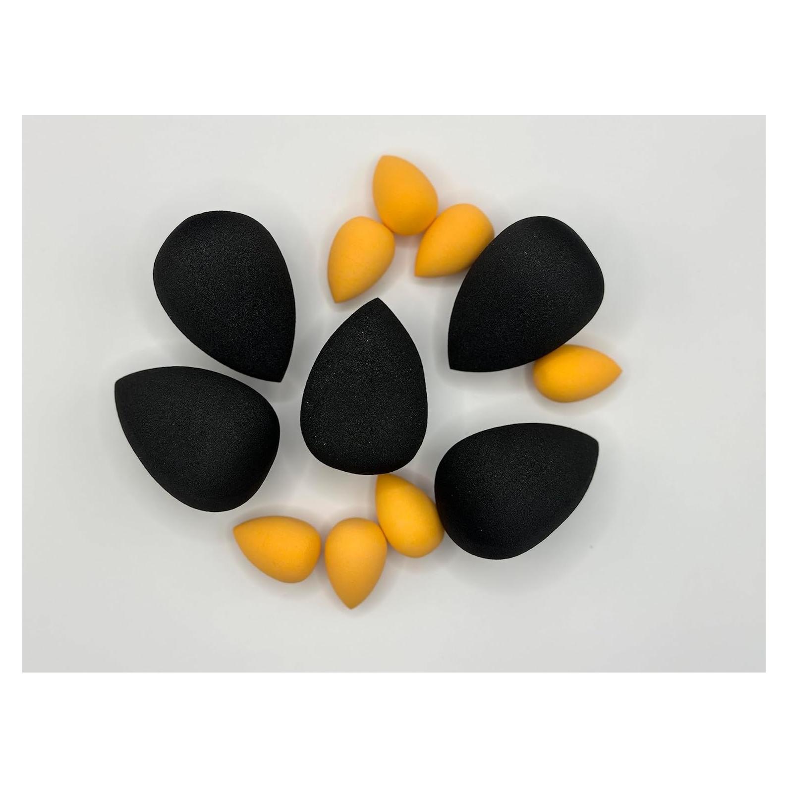 Esponja de Maquillaje Real Techniques Naranja y Negra - 12 Piezas