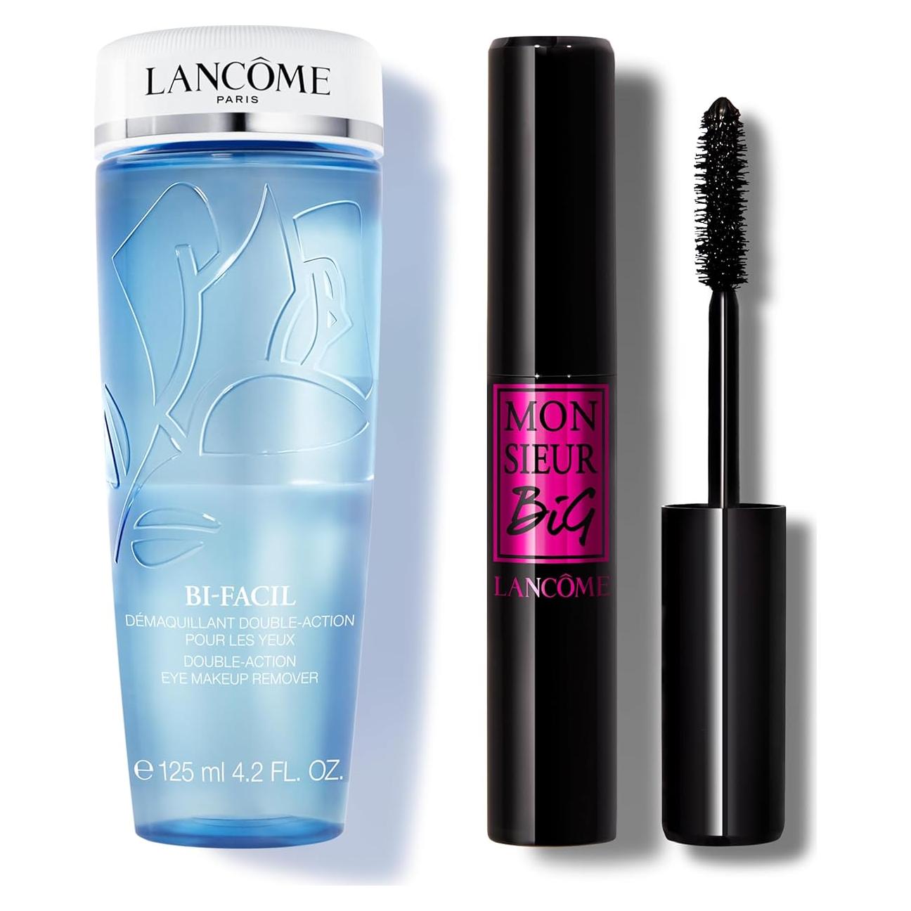 Dúo de Maquillaje para Ojos Lancôme - Máscara Monsieur Big y Desmaquillante Bi-Facil