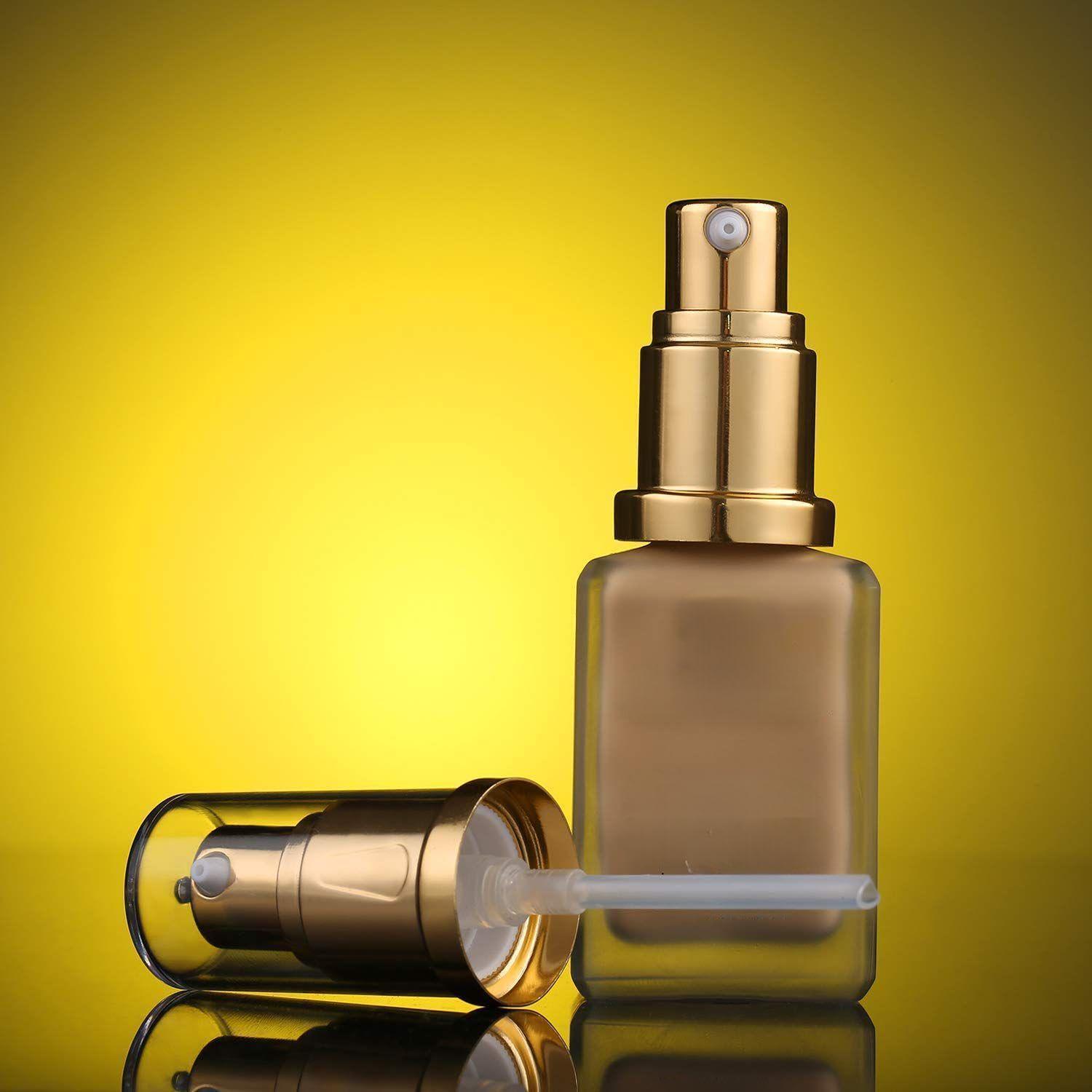 4 Bombas de Reemplazo para Base de Maquillaje Honoson Dorado