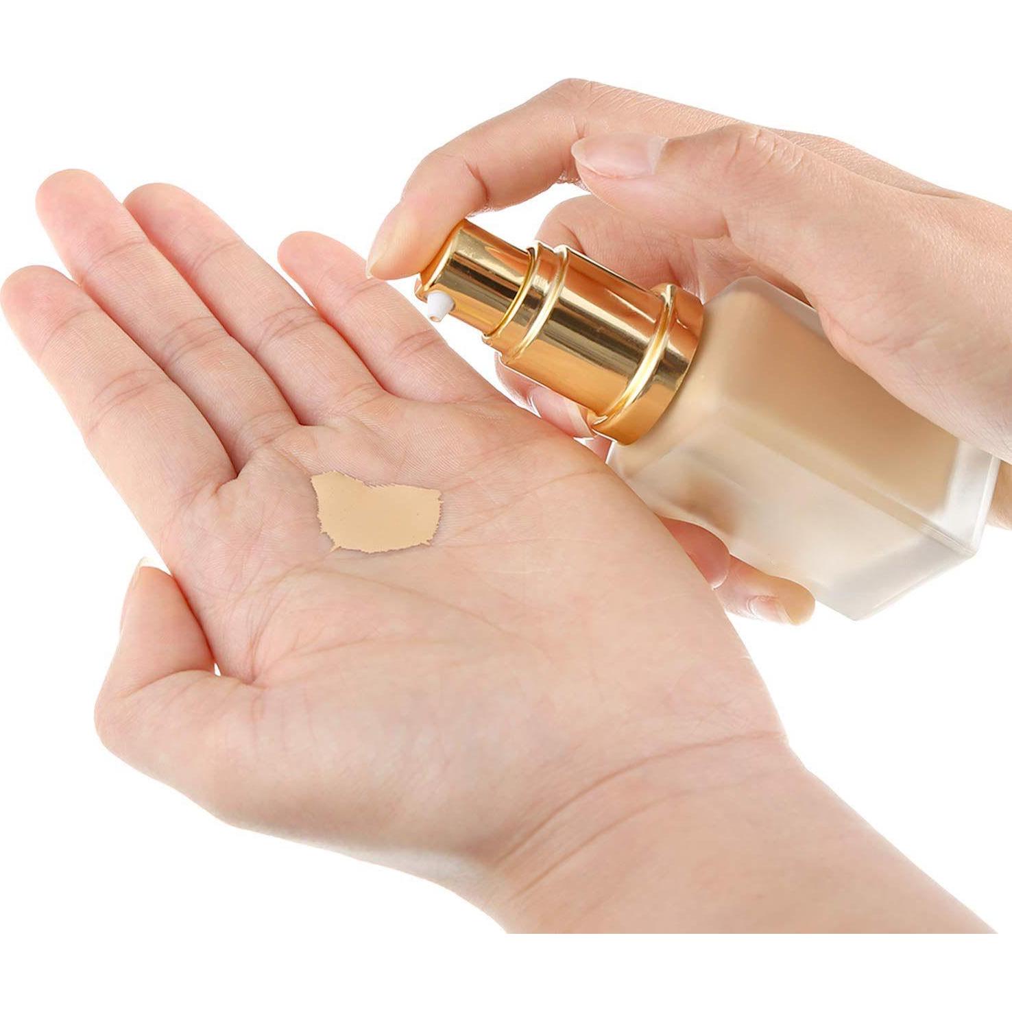 4 Bombas de Reemplazo para Base de Maquillaje Honoson Dorado