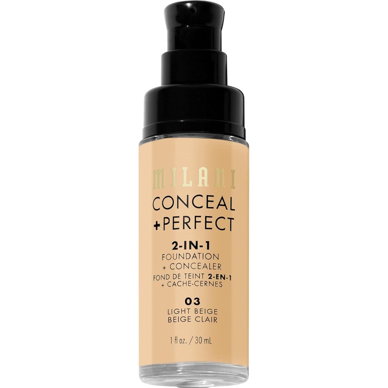 Base Líquida Corrector Milani Ocultar + Perfecto Beige Claro 30ml