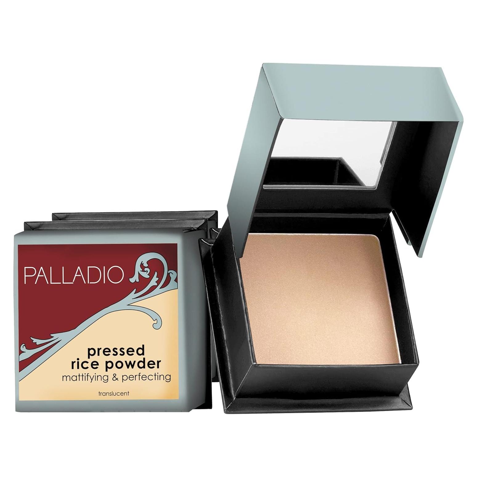 Polvo de Arroz Prensado Palladio 7.39g Fijador Maquillaje Translúcido