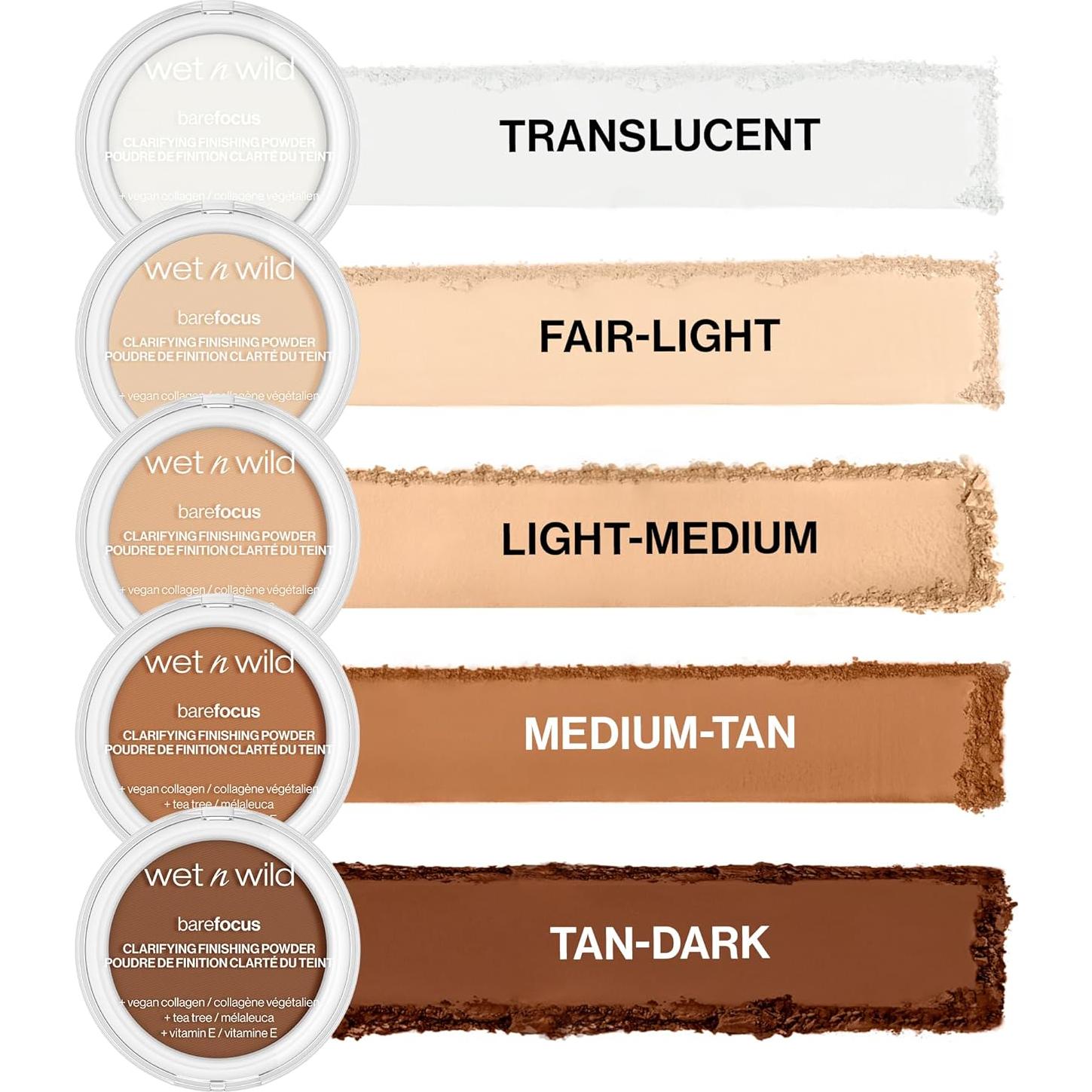 Polvo Acabado Aclarador Wet n Wild Bare Focus Claro-Medio