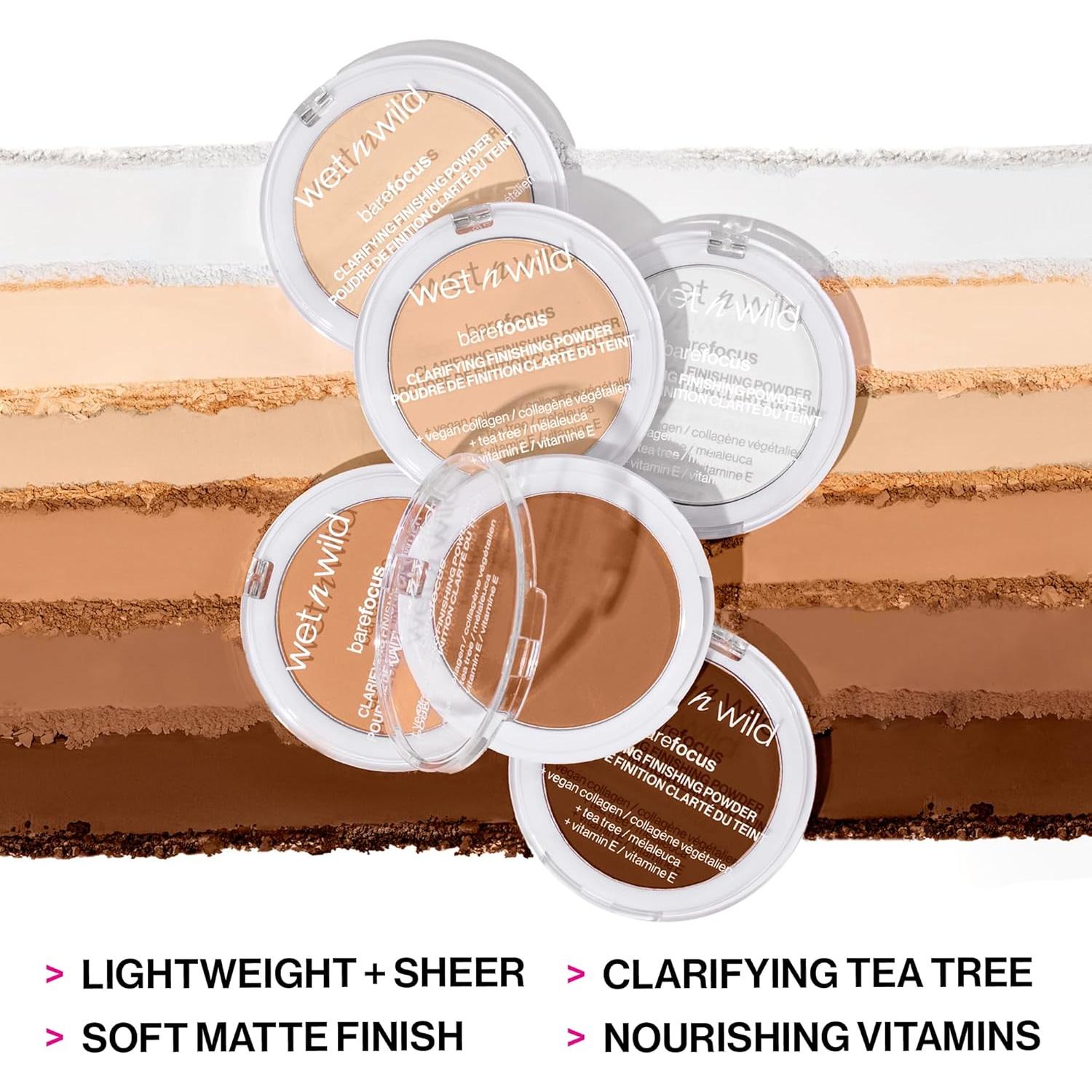 Polvo Acabado Aclarador Wet n Wild Bare Focus Claro-Medio