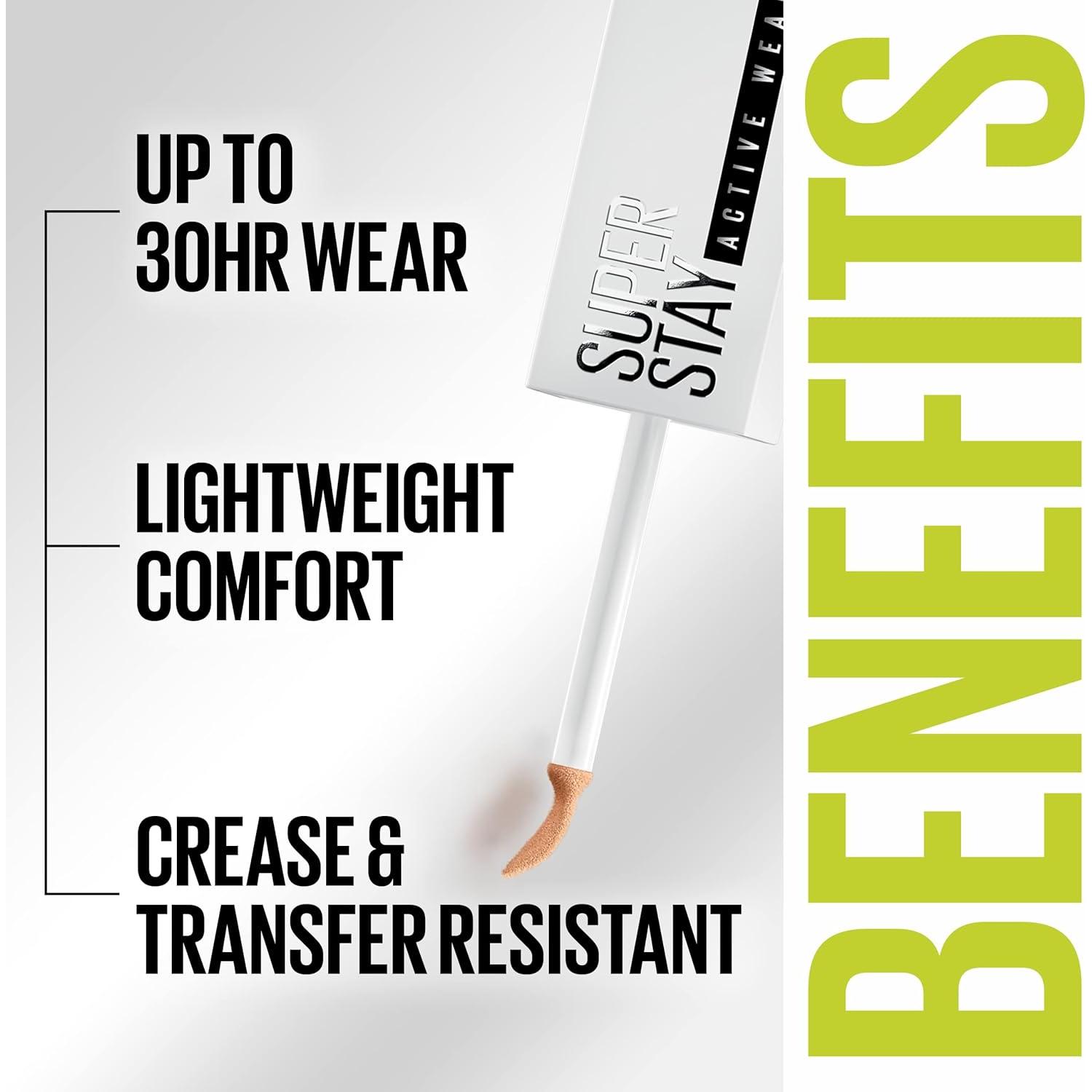 Corrector Maybelline Super Stay 45 - 9.8 ml, Cobertura Completa