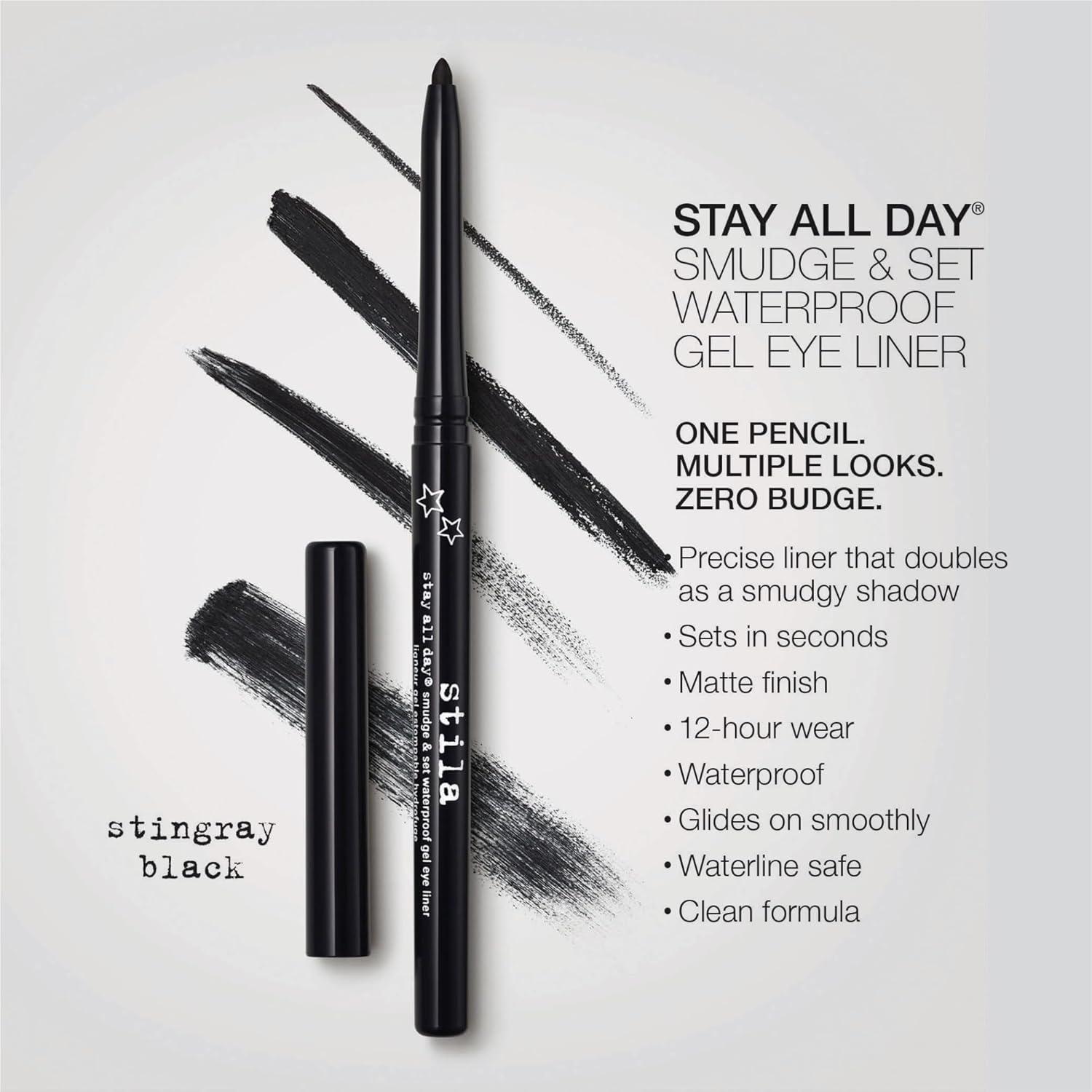 Lápiz de Gel Stila Stay All Day Negro Stingray 12h
