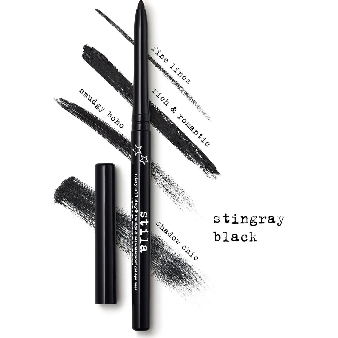 Lápiz de Gel Stila Stay All Day Negro Stingray 12h