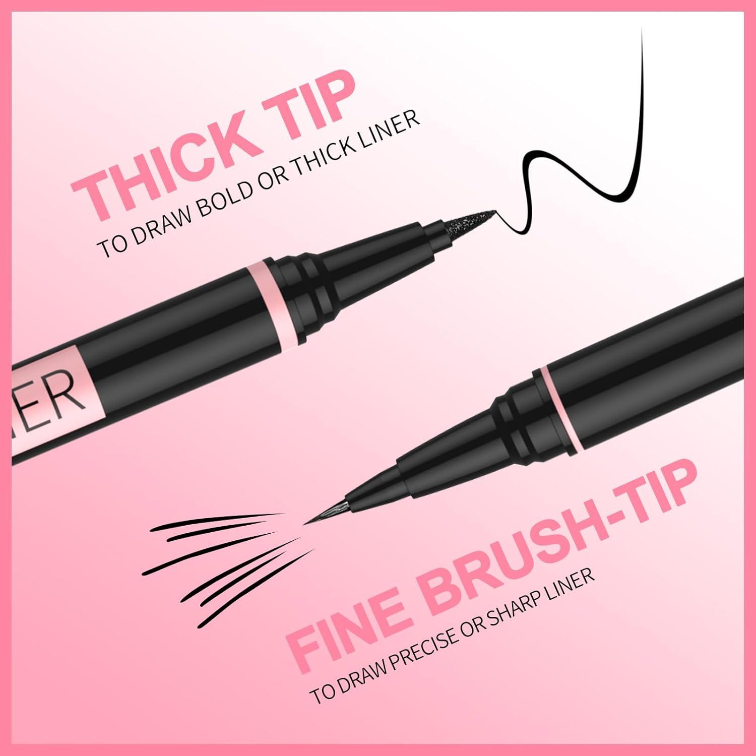 Delineador Líquido iMethod 2-en-1 Negro a Prueba de Agua