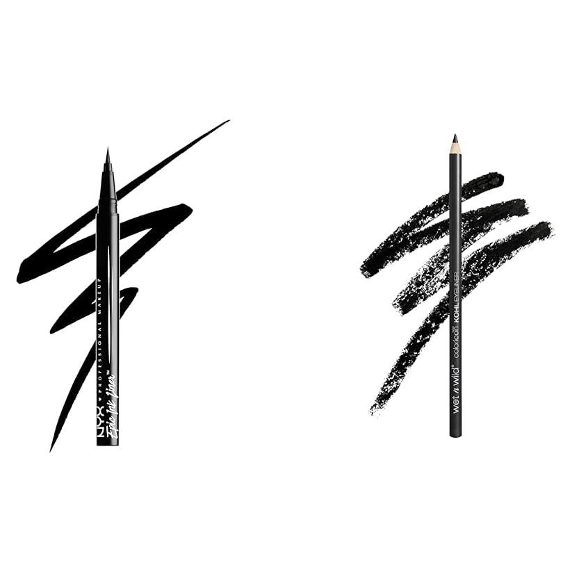 Paquete de 2 Eyeliners NYX Epic Ink y wet n wild Kohl