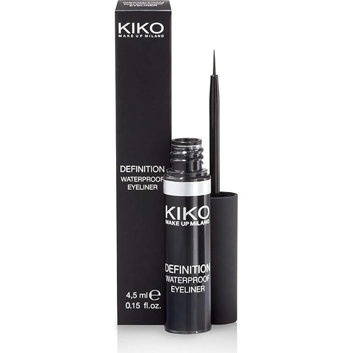 Delineador Líquido Kiko Milano Negro Intenso 2.5ml Resistente al Agua