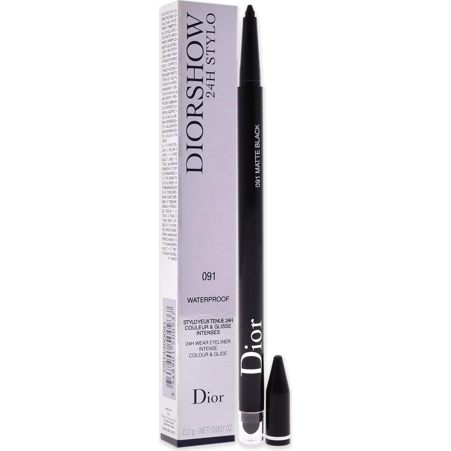 Delineador Waterproof Christian Dior Diorshow 24H 0.28 g Negro Mate