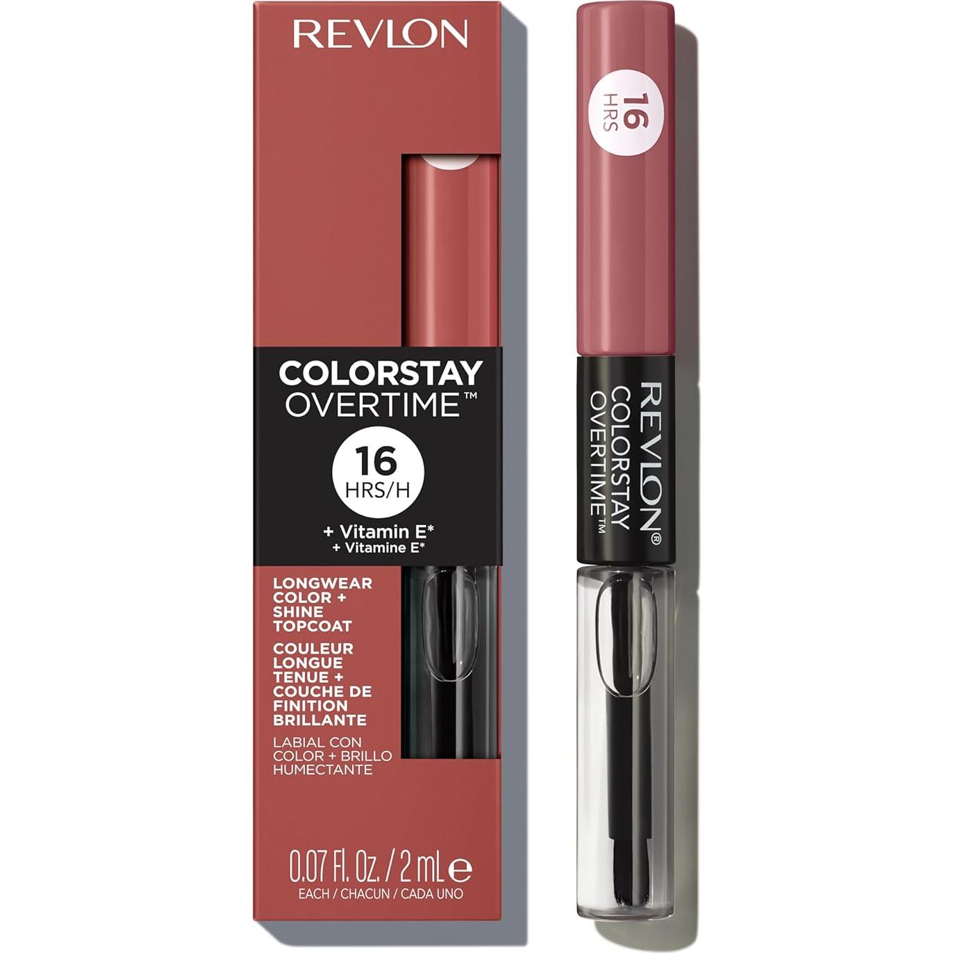 Pintalabios Líquido Revlon ColorStay Overtime 350 Máximo Desnudo 2.07ml