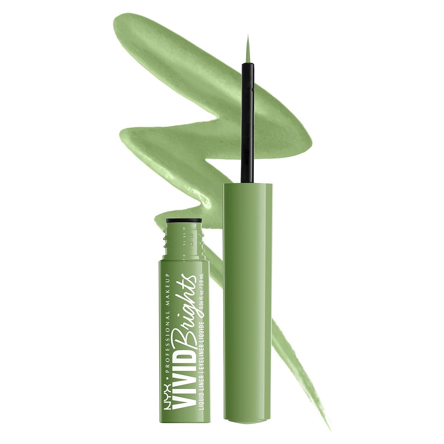 Delineador Líquido Vivid Brights NYX Verde Fantasma 1.77 ml
