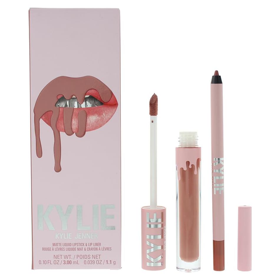 Kit de Labios Mate Kylie Cosmetics - 802 Caramelo - 2 Piezas