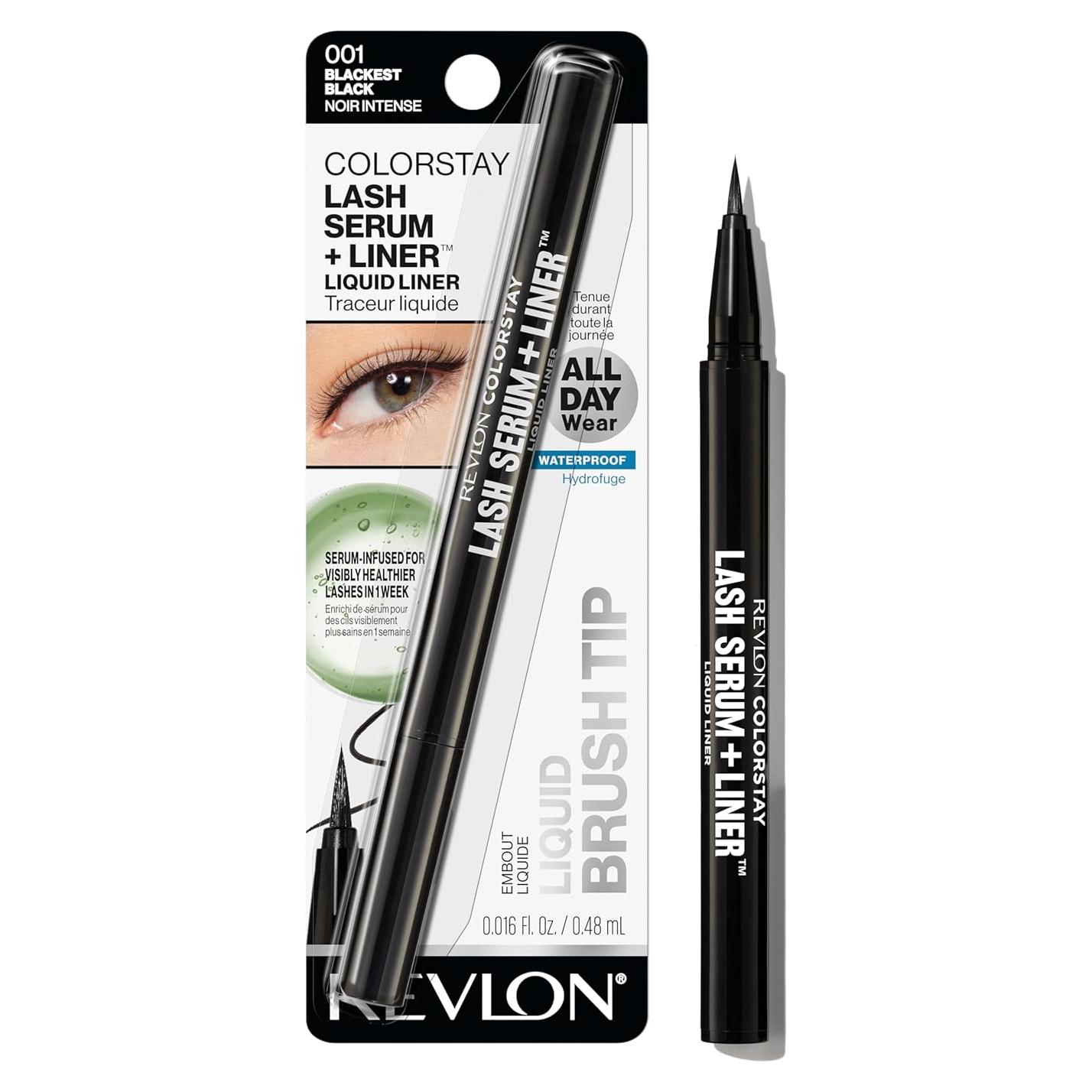 Delineador Impermeable Revlon ColorStay + Suero de Pestañas 9g