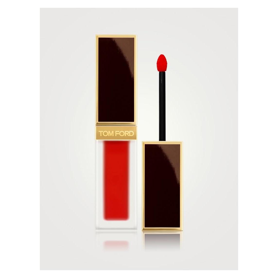 Labial Líquido Mate Tom Ford Liquid Lip Luxe 129 Rojo Carnal 6ml