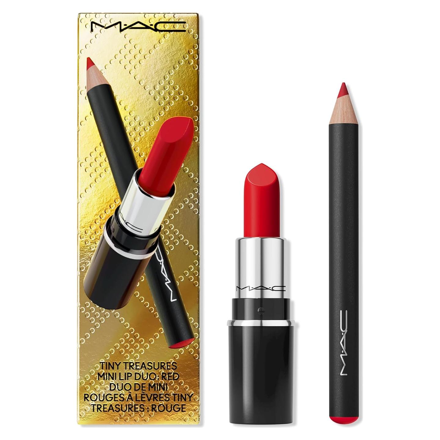 Set de 2 Labios Mini MAC Tesoros Pequeños Rojo