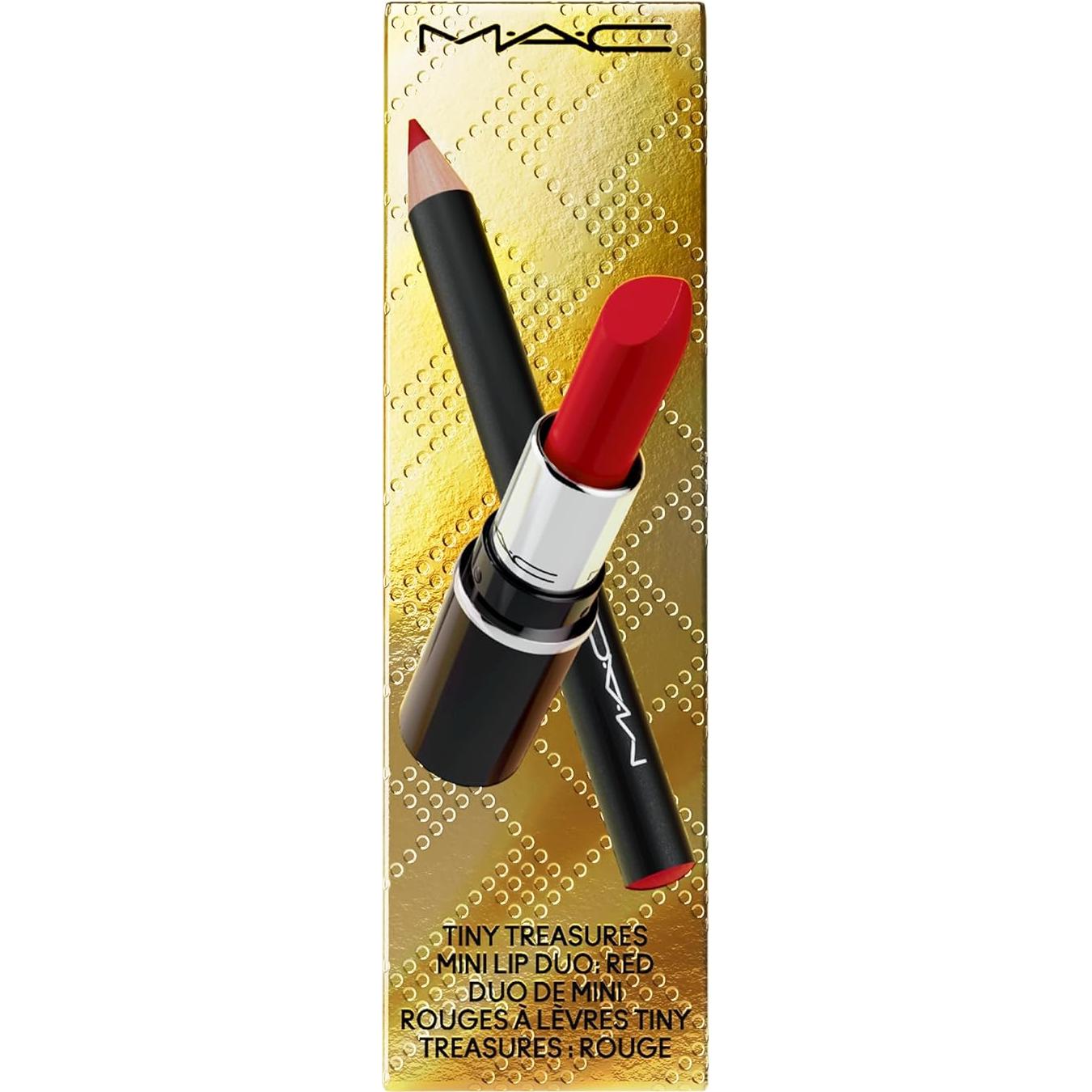 Set de 2 Labios Mini MAC Tesoros Pequeños Rojo