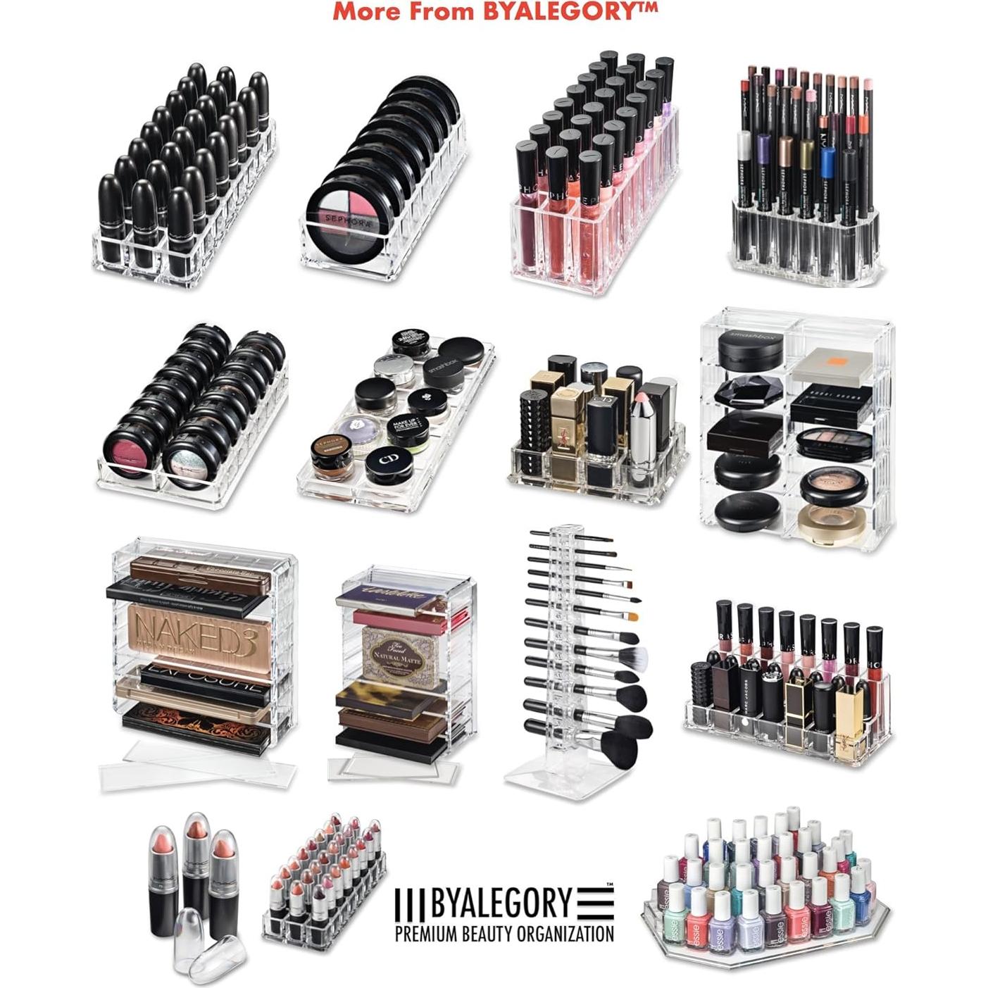 Organizador de Maquillaje Acrílico Transparente 24 Espacios byAlegory