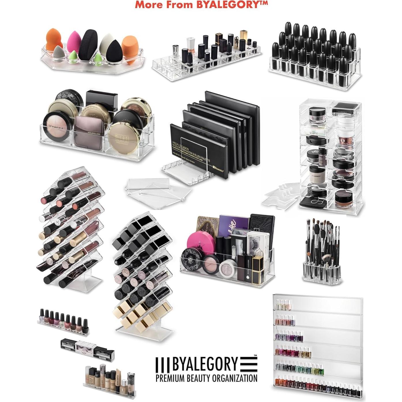 Organizador de Maquillaje Acrílico Transparente 24 Espacios byAlegory