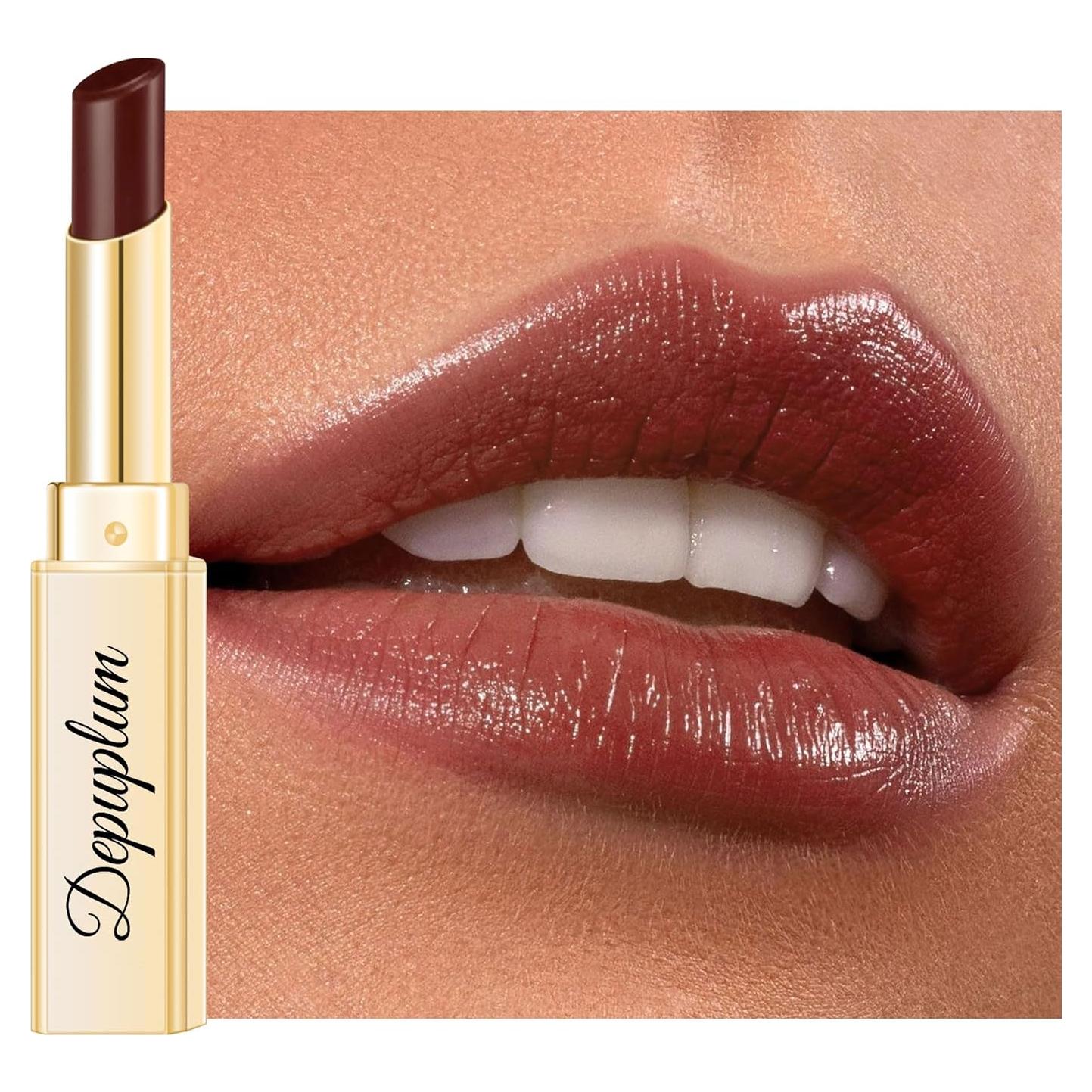 Lápiz Labial Hidratante Depuplum DM65 Mora 40g - Brillo Suave