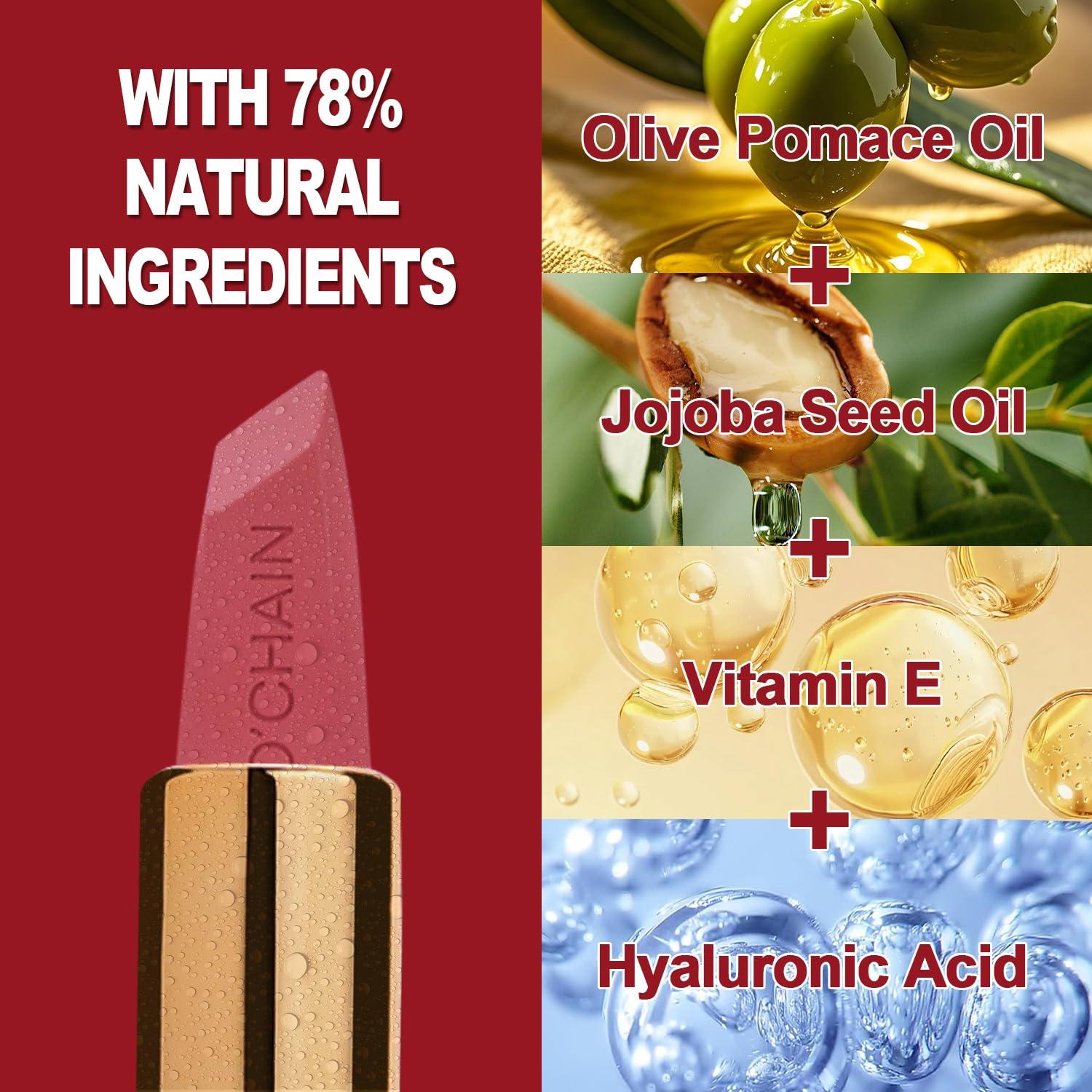 Pintalabios Mate Rojo O'CHAIN 3.4g Larga Duración Vegano