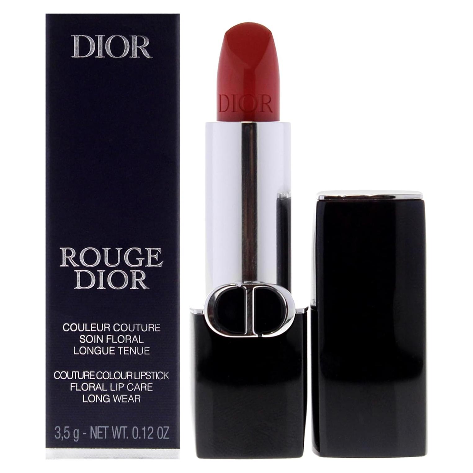 Labial Dior Rouge Couture Satin 556 Aimee 3.4g - Larga Duración
