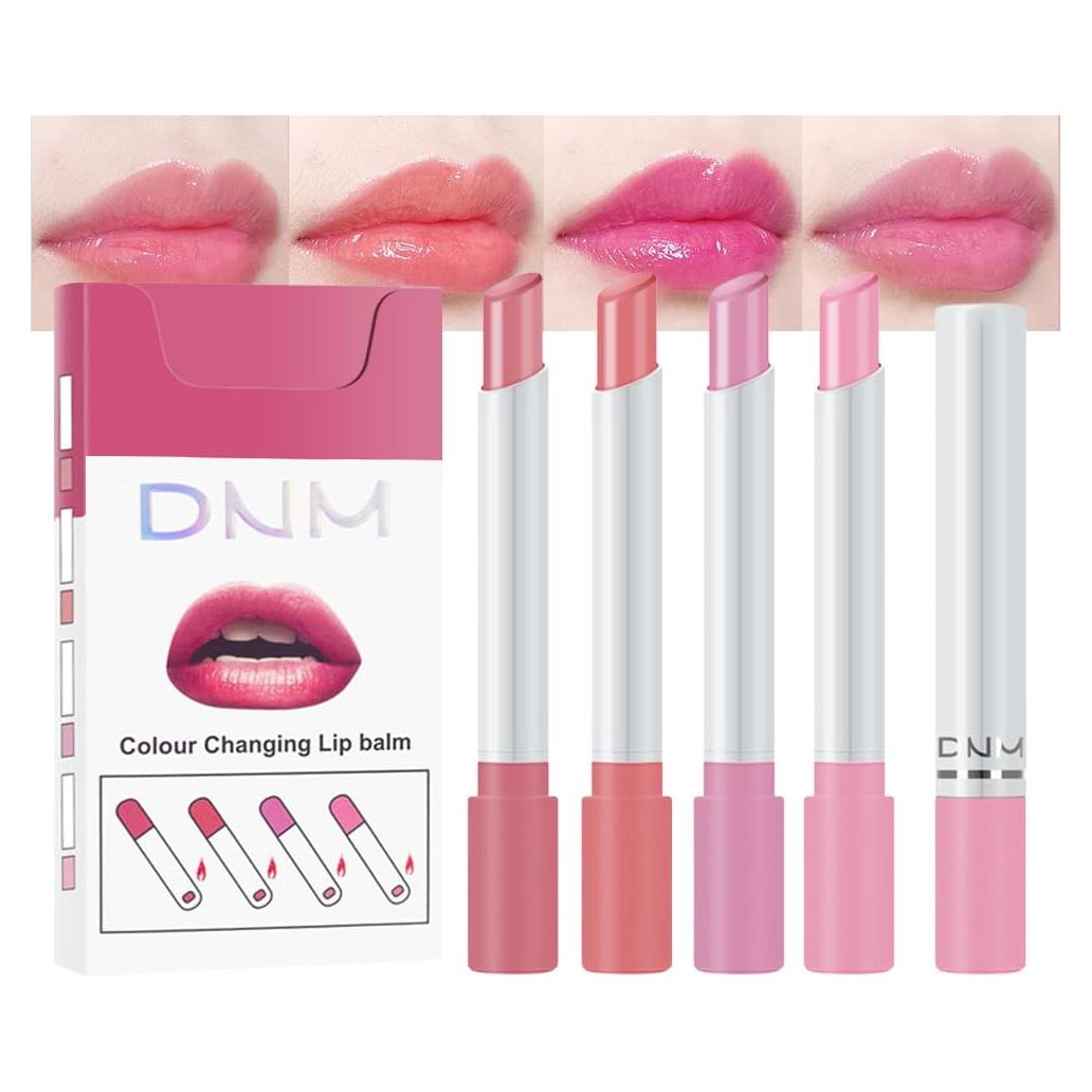 Set de Labiales Hidratantes BINGBRUSH 4 Pcs Cambia Color