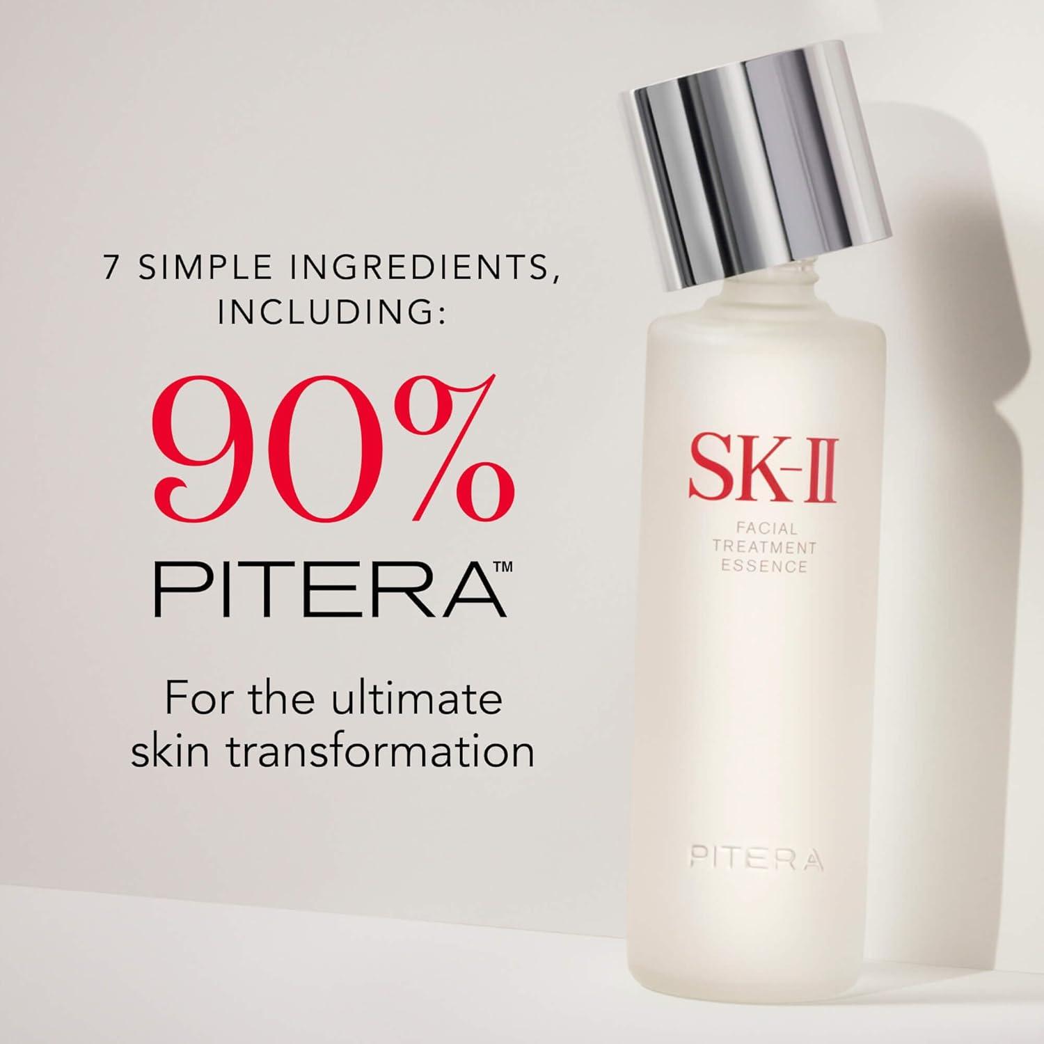 SK-II Esencia Facial Antienvejecimiento 74.9 ml + 6 Mascarillas Iluminadoras