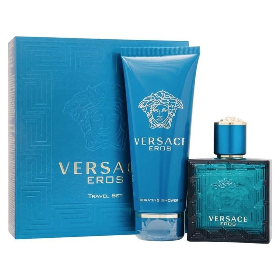 Set de Viaje Versace Eros para Hombre - EDT 48.2ml + Gel 96.4ml