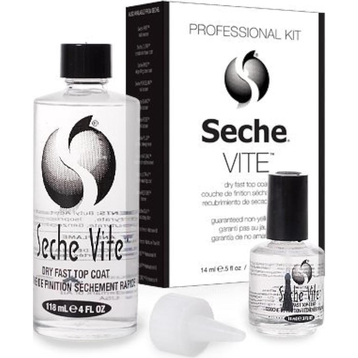 Kit Top Coat Secado Rápido Seche Vite 148ml + 118ml