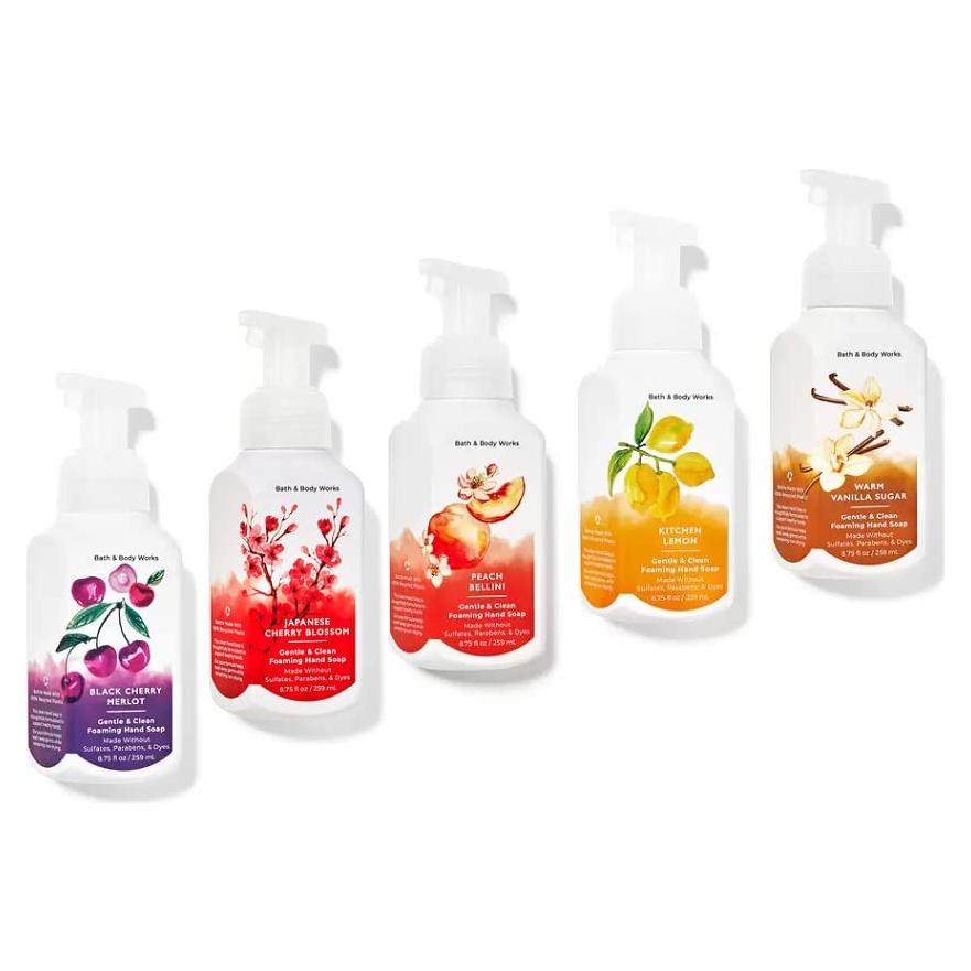 Set de 5 Jabones de Manos Espumosos Bath and Body Works 226g