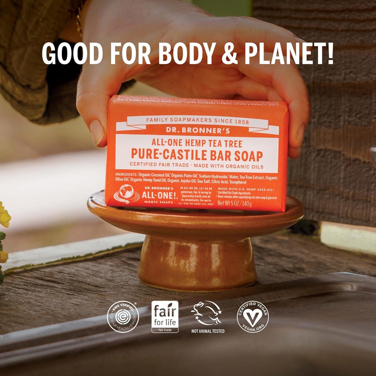 Jabón de Barra Mágico Pure-Castile Dr. Bronner - 2 Unidades 141.75g