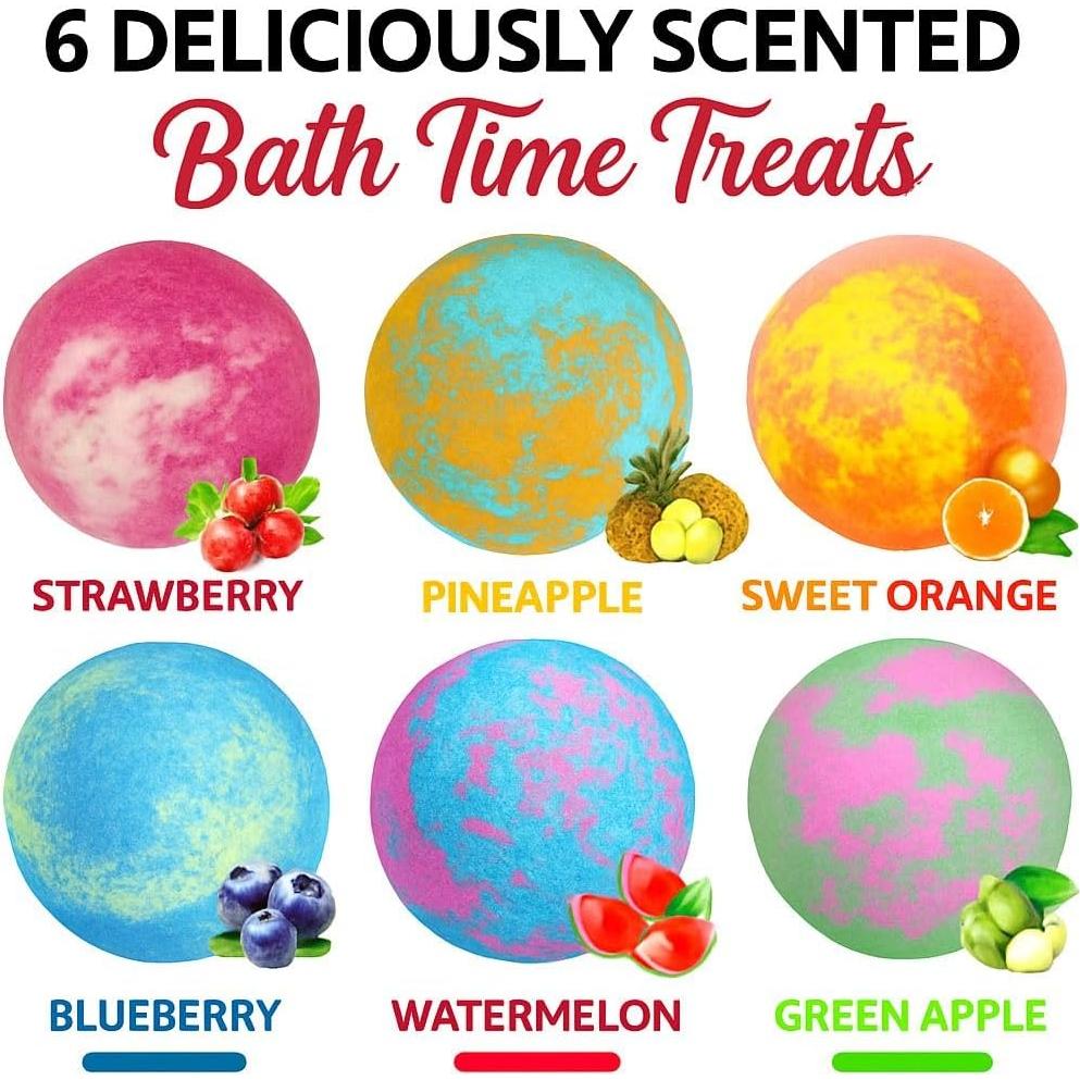 Bombas de Baño Unicornio Mineral Me - 6 Piezas con Joyería