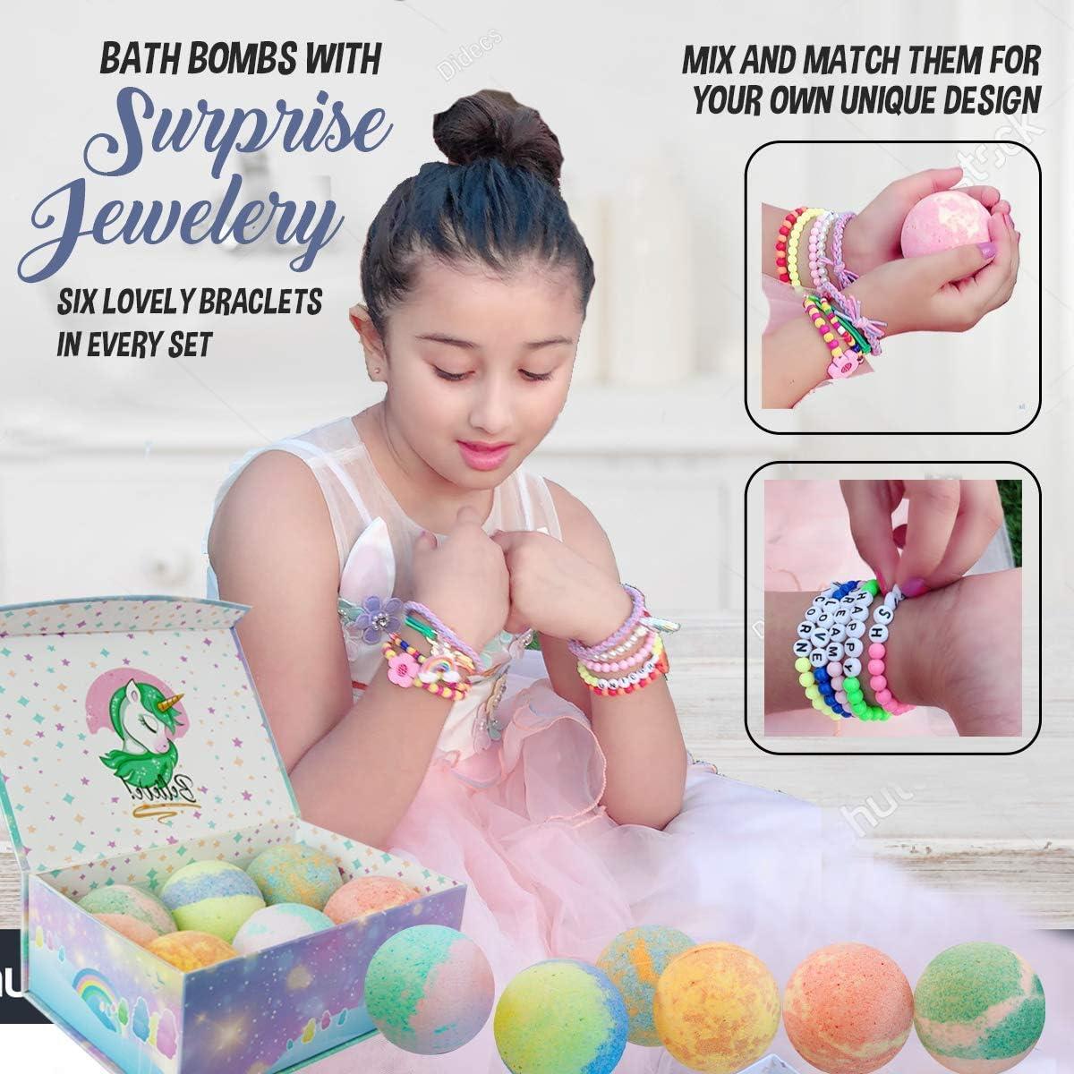 Bombas de Baño Unicornio Mineral Me - 6 Piezas con Joyería