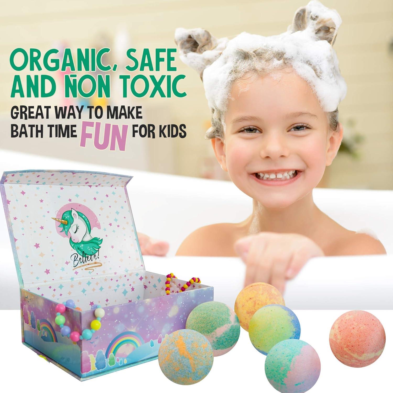 Bombas de Baño Unicornio Mineral Me - 6 Piezas con Joyería