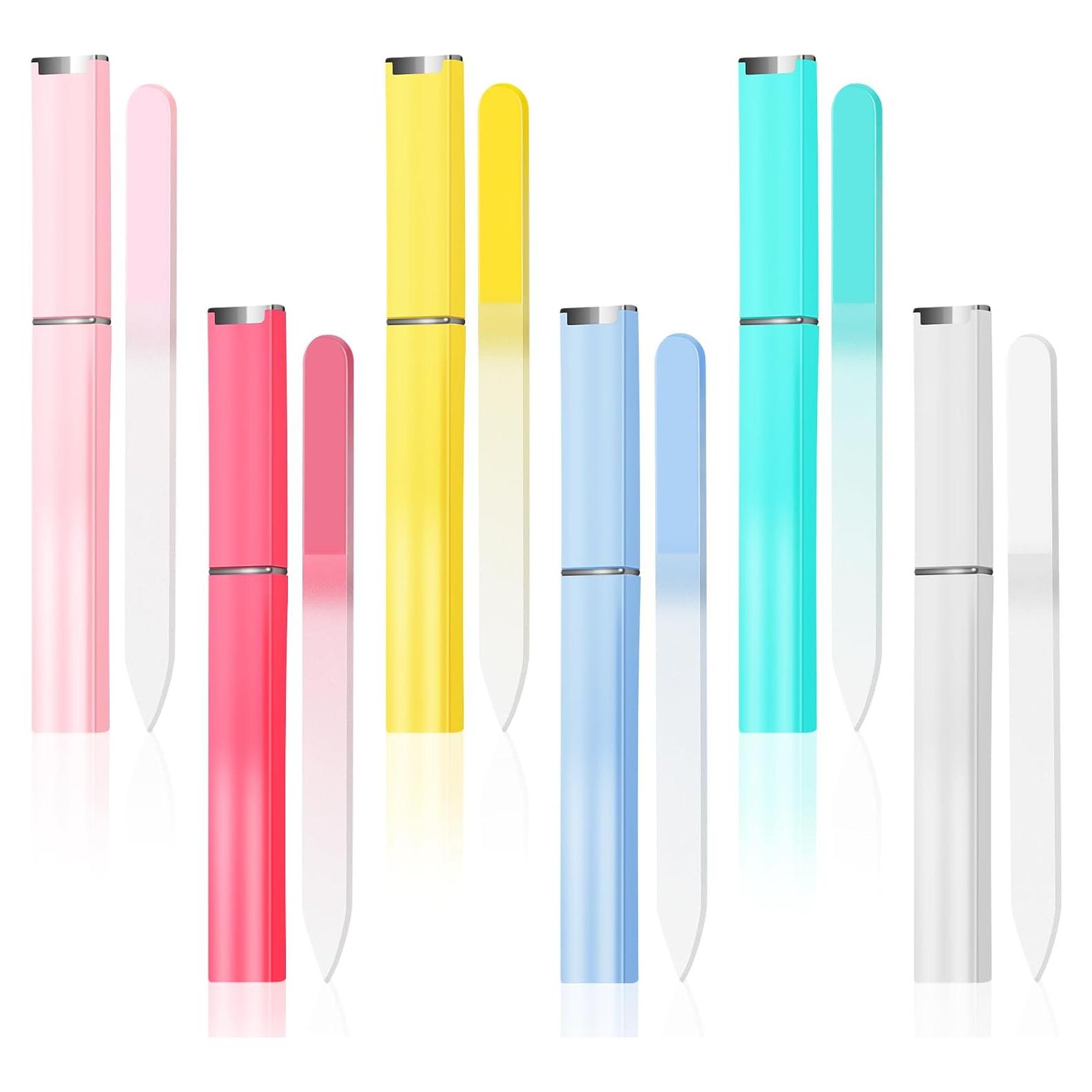 Set de Limas de Uñas de Cristal NICEMOVIC - 6 Piezas