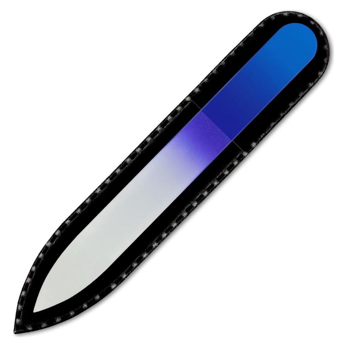 Lima de Uñas de Cristal Mont Bleu - Pequeña 90mm - Hecha a Mano