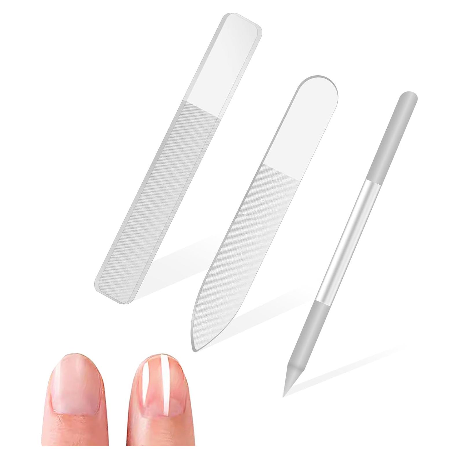 Kit 3 Limás de Uñas de Vidrio Styquenzer - Pulido Profesional